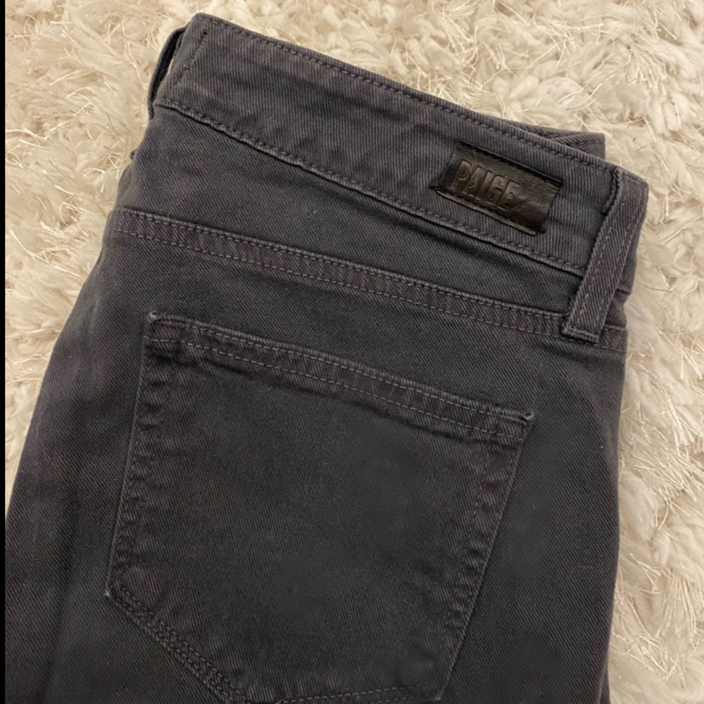 Dark grey Paige skinny jeans